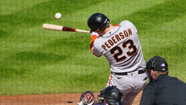 Joc Pederson Hits a double, 9/17/2023